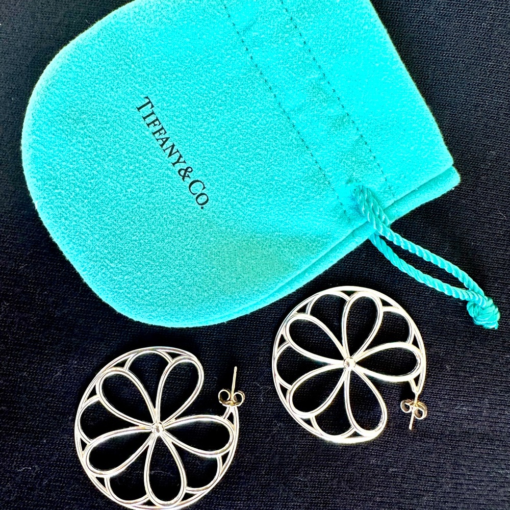 Authentic Tiffany Sterling Silver Earrings